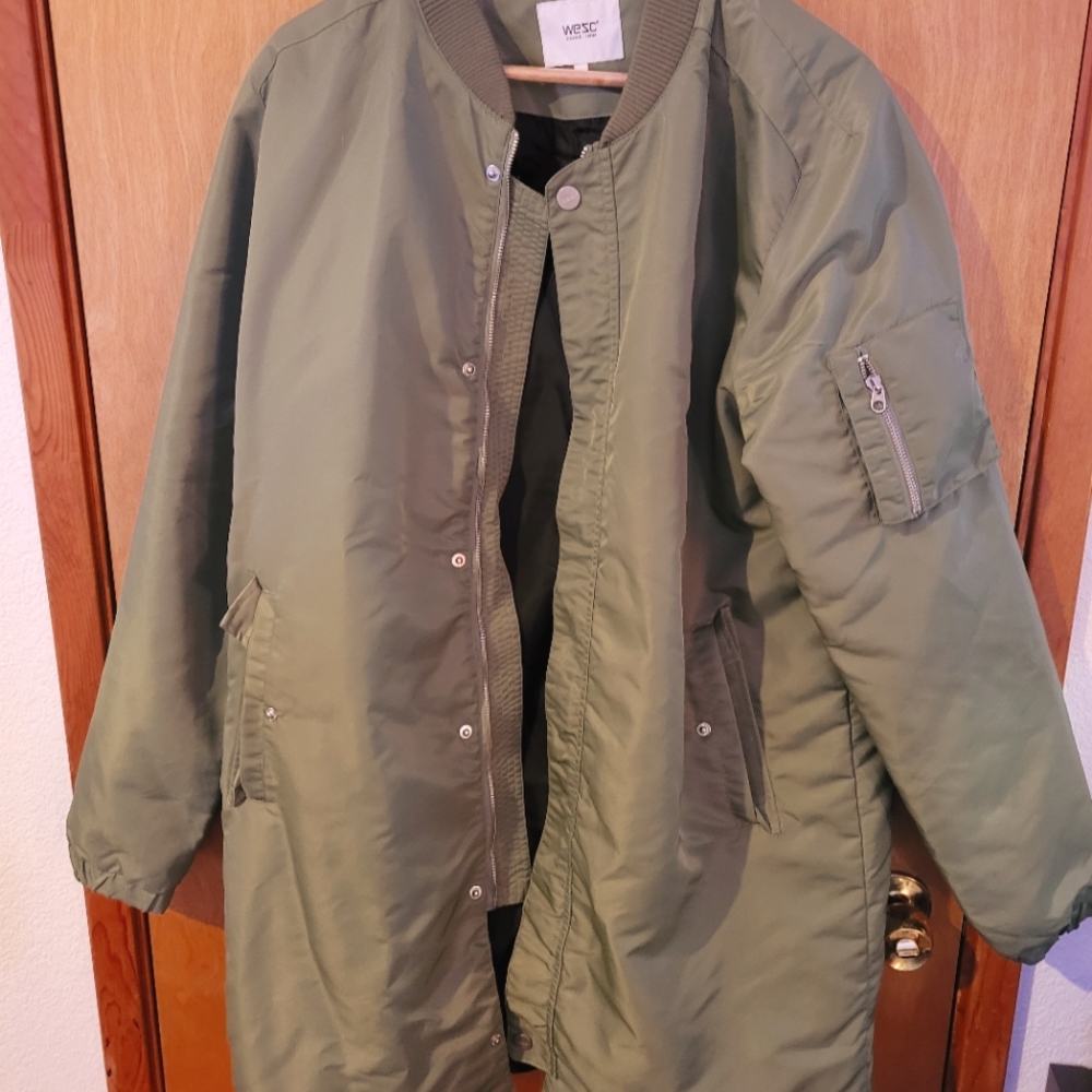 Wezc Bomber jacket olive green size L